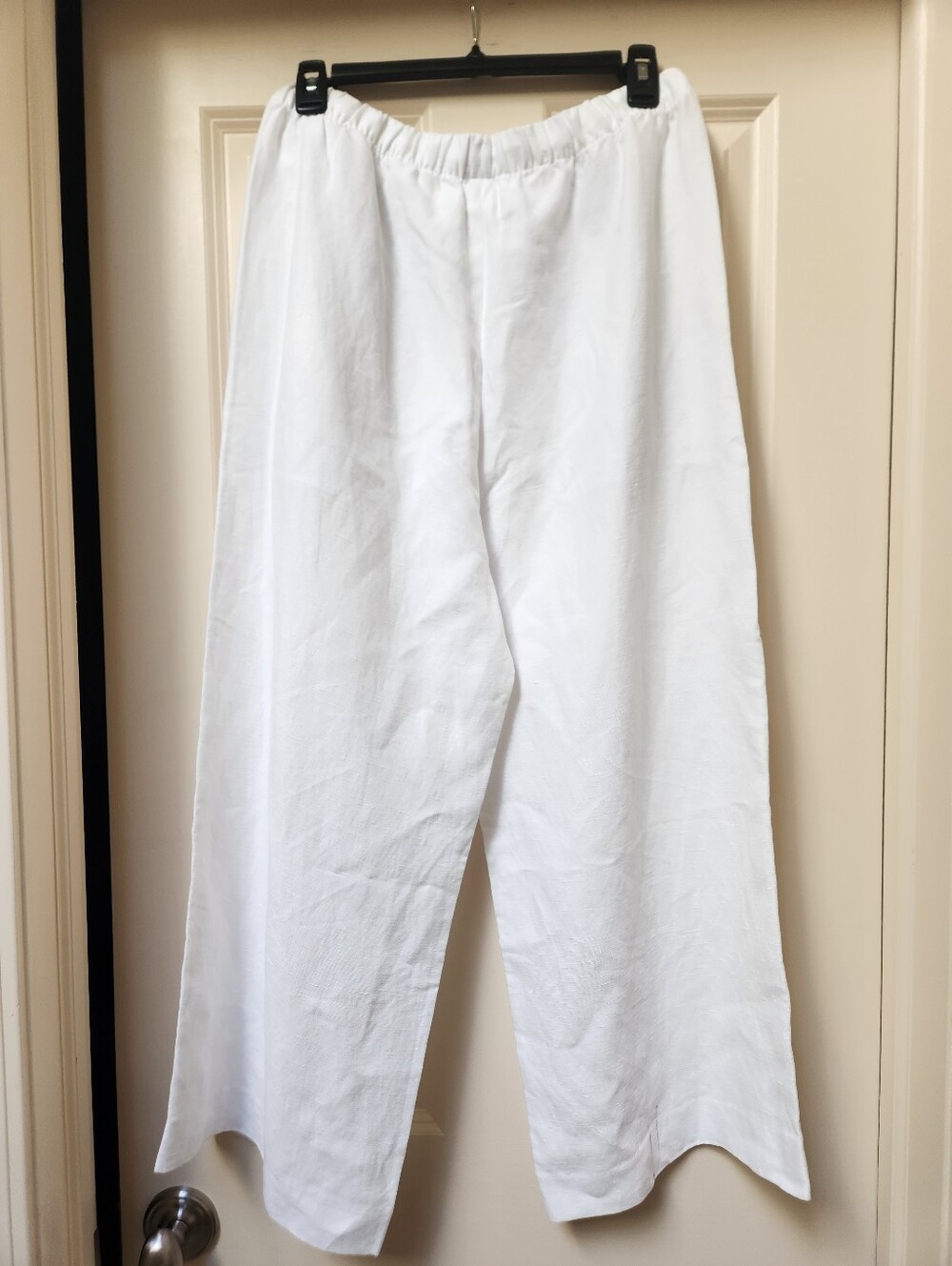 Aritzia Lodge Pant In White  CruiseLinen, Wide Leg Cropped - NWT - Picture 6 of 10